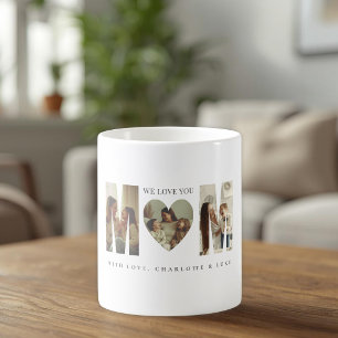 Trendy Gepersonaliseerde Foto WE HOUDEN VAN JE Moe Koffiemok