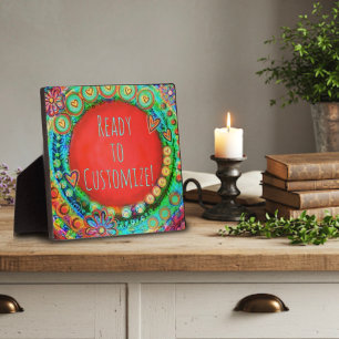 Trendy gepersonaliseerde naam citaat leuke inspira fotoplaat