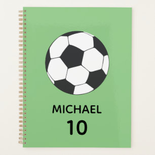 Trendy Gepersonaliseerde Voetbal Football Naam & N Planner