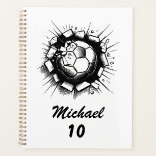 Trendy Gepersonaliseerde Voetbal Football Naam & N Planner