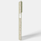 Trendy gestreepte roze groene monogram Case-Mate iPhone case (Achterkant / Rechts)