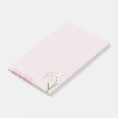 Trendy Girly Flowers - Gepersonaliseerd Post-it® Notes (Schuin)