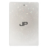 Trendy Glamor Monogram Elegant Sjabloon Modern Mini Klembord (Achterkant)