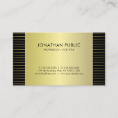 Trendy Glamorous Gold Look Design Plain Luxury Visitekaartje (Voorkant)