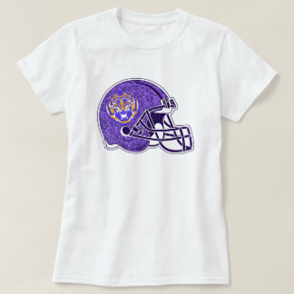 Trendy glitter Louisiana Tigers Football Helmet T-shirt