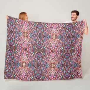 Trendy Glitter Opal Holografisch Collectie Fleece Deken