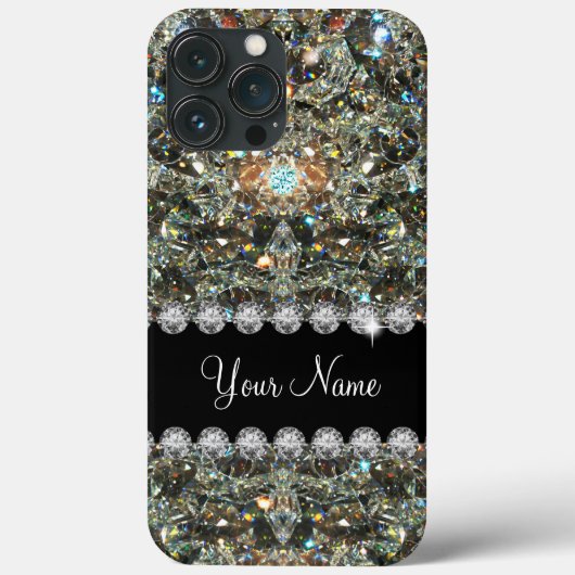 Trendy Glitzy Nep Nepsletters Monogram  Case-Mate iPhone Case (Achterkant)