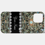 Trendy Glitzy Nep Nepsletters Monogram  Case-Mate iPhone Case (Achterkant (horizontaal))
