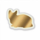 Trendy Gold Cat Sticker (Voorkant)