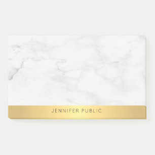 Trendy Gold en Marble Elegant Moderne Sjabloon Post-it® Notes