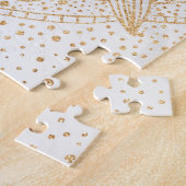 Trendy Gold Floral Mandala Marble Design Legpuzzel (Zijkant)