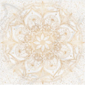 Trendy Gold Floral Mandala Marble Design Sticker (Voorkant)