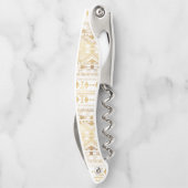 Trendy Gold Geometric Tribal Aztec Pattern Kurkentrekker (Achterkant)