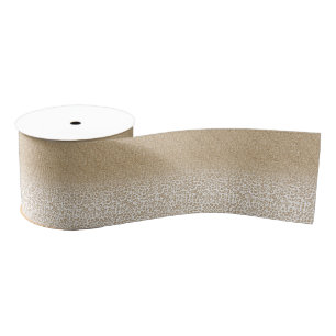 Trendy Gold Glitter en afdrukverloop op luipaard Grosgrain Lint