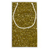 Trendy Gold Glitter Klein Cadeauzakje (Achterkant)