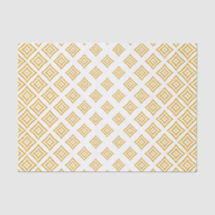 Trendy Gold Glitter Rhomboid patroon Tissuepapier