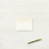 Trendy Gold Glitter Sjabloon Elegant Eenvoudig Post-it® Notes (Op bureau)
