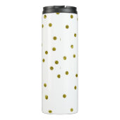 Trendy Gold Glitter Sparkle Unicorn Pegasus Horse Thermosbeker (Achterkant)