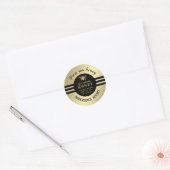  trendy gold honey jar bee apiary ronde sticker (Envelop)