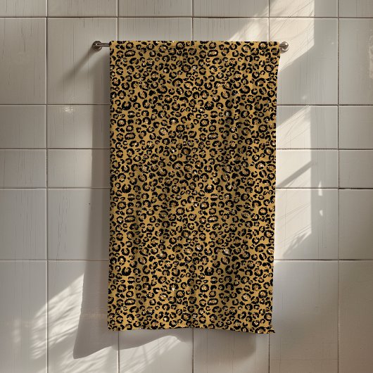 Trendy Gold Leopard Jaguar Fur Spots