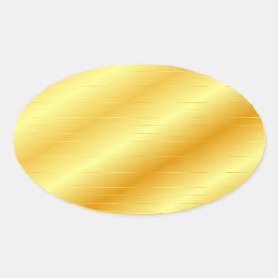 Trendy Gold look elegant moderne, lege Sjabloon Ovale Sticker