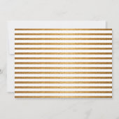 Trendy Gold Script Peace & Joy Christmas 5 Foto Kaart (Achterkant)