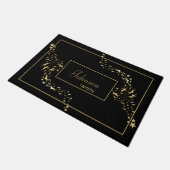 Trendy Gold Stars Monogrammed Deurmat (Schuin)