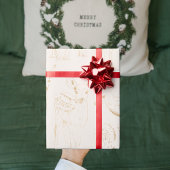 Trendy Gold Winter Deer Seamless Pattern Kerstmis Cadeaupapier