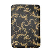  Trendy Golden Pattern Black Retro Badmat (Voorkant Verticaal)