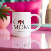 Trendy "GOLF MOM" Rood Koffiemok
