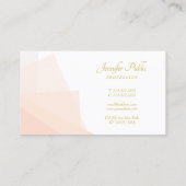 Trendy Goud Handgeschreven Script Naam Modern Eleg Visitekaartje (Achterkant)