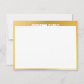 Trendy Goud Wit Sjabloon Elegant Modern Design (Voorkant)