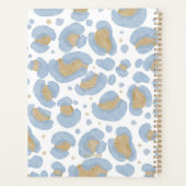 Trendy gouden blauwe notities 2024 planner (Achterkant)
