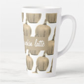Trendy gouden pompoen Ik hou van mijn Latte Mok (Rechts)