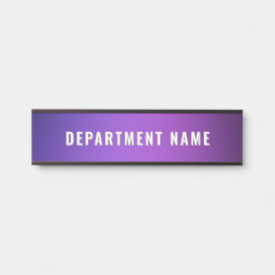 Trendy Gradient Eenvoudige Departementnaam Deurtek Deurbordje