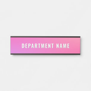 Trendy Gradient Eenvoudige Departementnaam Deurtek Deurbordje