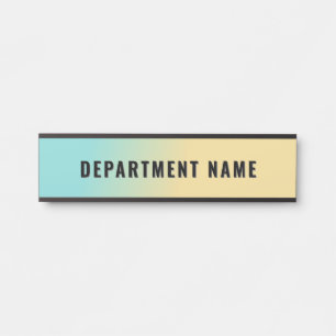 Trendy Gradient Eenvoudige Departementnaam Deurtek Deurbordje