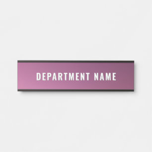 Trendy Gradient Eenvoudige Departementnaam Deurtek Deurbordje