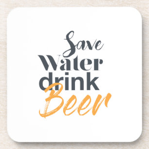 Trendy, grappig, stadsontwerp Save Water Drink Bee Bier Onderzetter