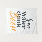 Trendy, grappig, stadsontwerp Save Water Drink Bee Wandkleed (Voorkant (horizontaal))