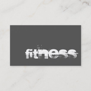 Trendy Gray Fitness Sport Visitekaartje