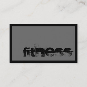 Trendy Gray Fitness Sport Visitekaartje