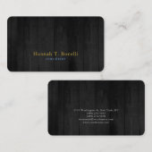 Trendy Gray Gold Blue Plain Creative Modern Visitekaartje (Voorkant / Achterkant)