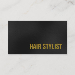 Trendy Gray Professional Modern Hair Stylist Visitekaartje