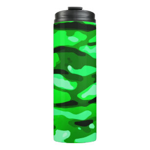 Trendy Green Abstract Pattern Thermosbeker