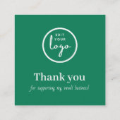 Trendy Green Business Discount Kaart (Achterkant)