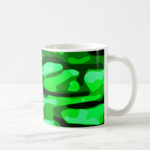 Trendy Green Camo Pattern Koffiemok