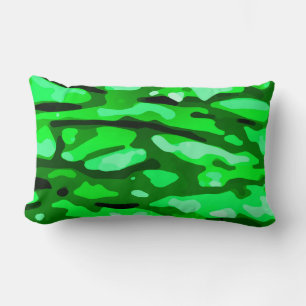 Trendy Green Camo Pattern Kussen