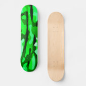 Trendy Green Camo Pattern Skateboard (Voorkant)