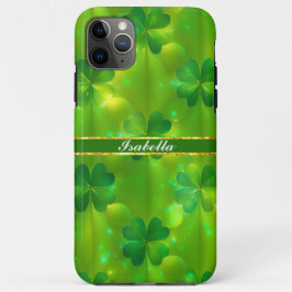 Trendy Green Clover 4 Lijsten Collectie iPhone 11 Pro Max Hoesje